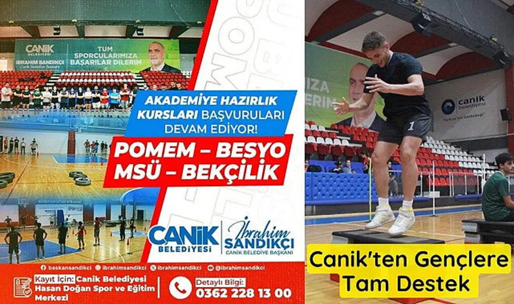 Canik Belediyesi'nden Gençlere Tam Destek