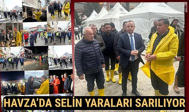 Başkan Murat İkiz: Havza'da selin yaraları sarılıyor