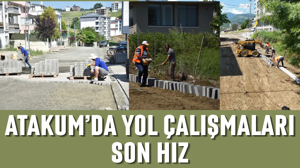 Atakum’da yol çalışmaları son hız
