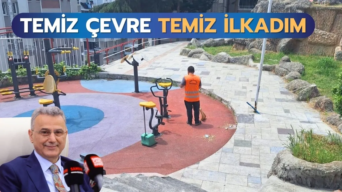 ilkadım Belediyesi Köşe Bucak İlkadım'ı Temizliyor