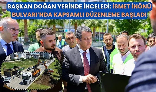 Samsun'da İsmet İnönü Bulvarı'nda geometrik düzenleme hayata geçiyor!