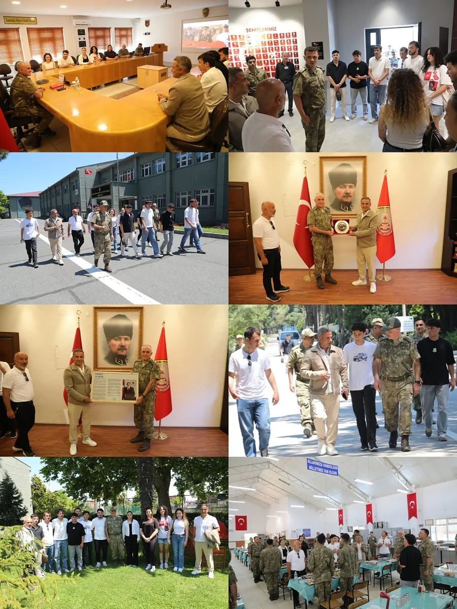 Rizeli Öğrencilerden Garnizon Komutanı Tümgeneral Davut Ala’ya Anlamlı Ziyaret