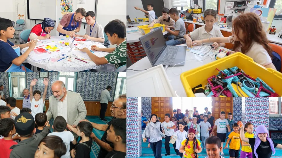 Canik'te Yaz Tatili Dolu Dolu Geçiyor! Çocuklar Camide, Bilimde ve Sanatta Buluşuyor