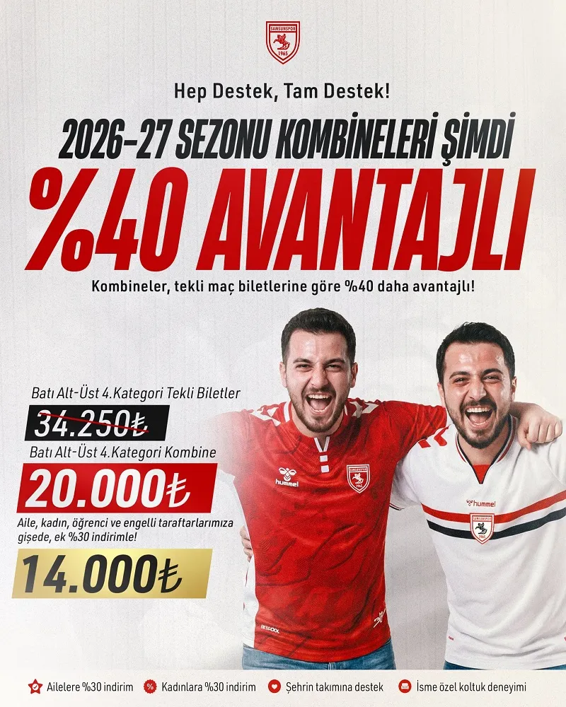 Samsunspor'dan Kombine Çağrısı: Avrupa Yolunda Tribünler Dolsun