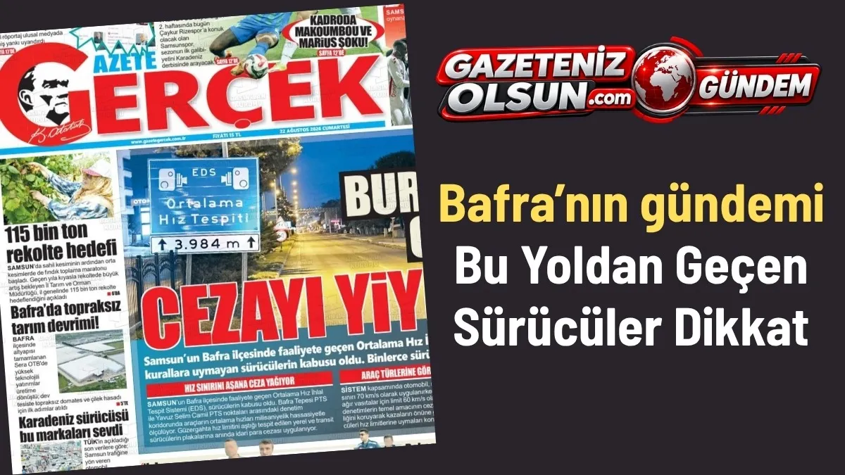 Bafra’da EDS Cezaları Yağıyor! Bu Yoldan Geçen Sürücüler Dikkat