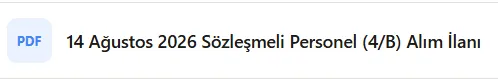 Samsun'da mülakatsız personel alımı, Samsun'da o kurum Sözleşmeli Personel Alacak!
