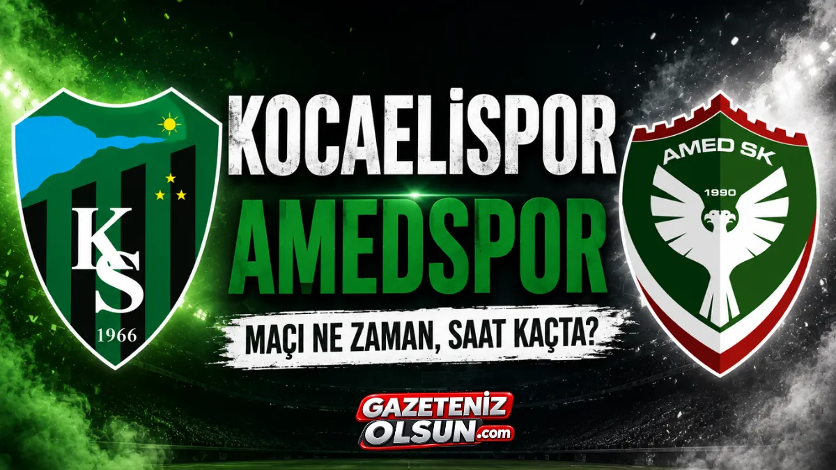 Kocaelispor Amedspor maçı ne zaman saat kaçta? İşte maçın yayın bilgileri