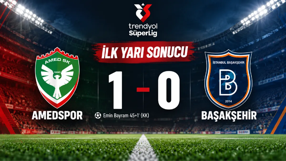 Amedspor İlk Yarıyı 1-0 Önde Kapattı!