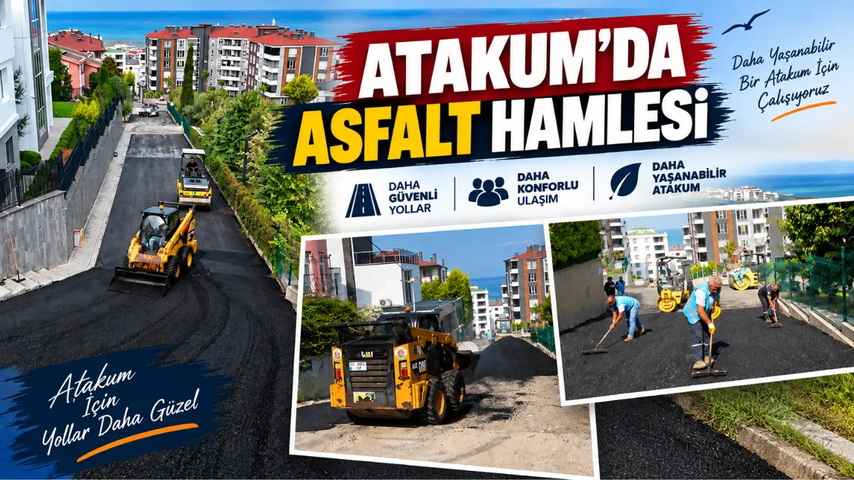 Atakum’da asfalt hamlesi