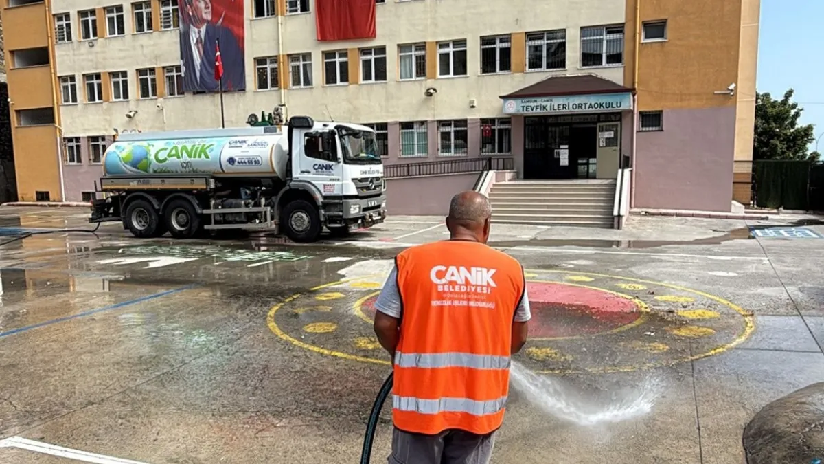 Canik'te Okullar Yeni Eğitim Yılına Hazırlanıyor