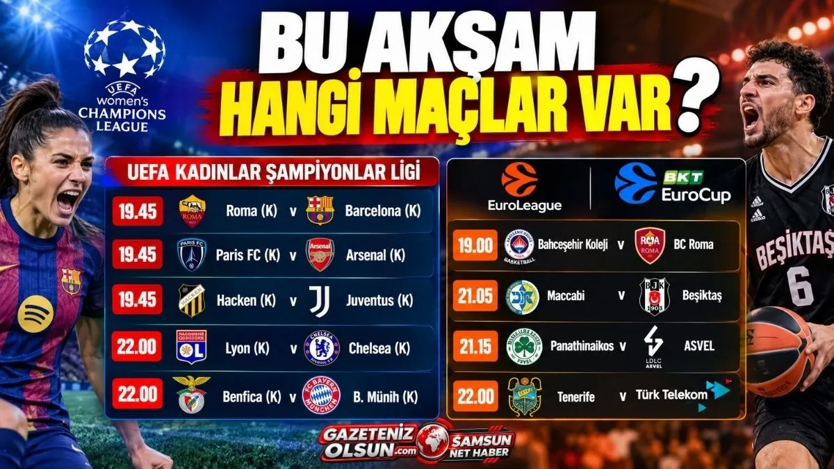 Bu Akşam Hangi Maçlar Var? Bu akşam maç var mı? Bu akşam kimin maçı, 30 Eylül Çarşamba Maç Programı