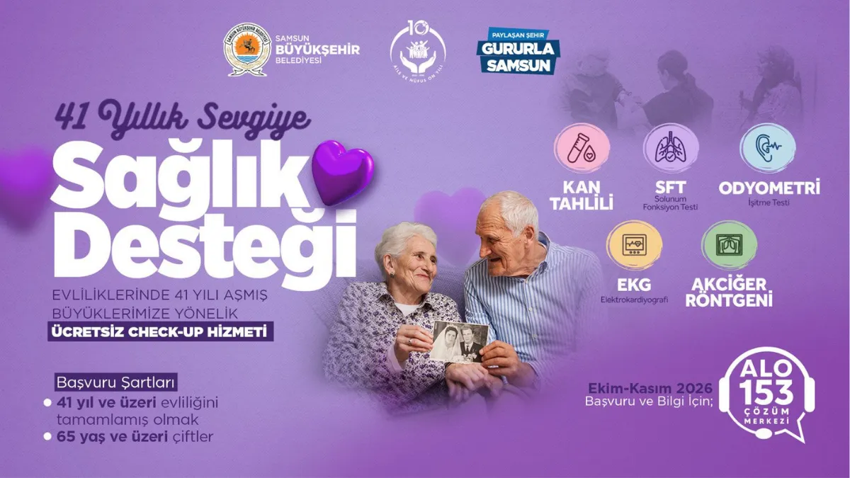 Büyükşehir'den 41 yıllık sevgiye sağlık desteği