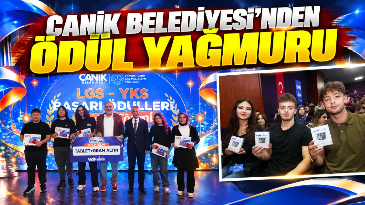 Canik Belediyesi'nden Ödül Yağmuru