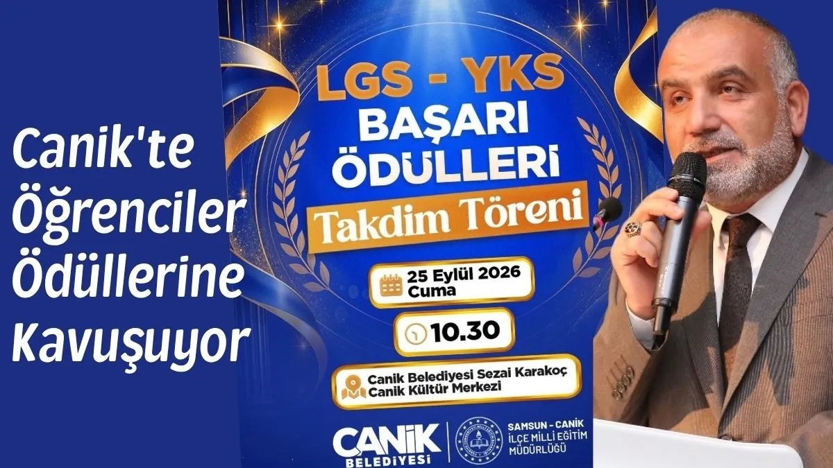 Canik'te Öğrenciler Ödüllerine Kavuşuyor