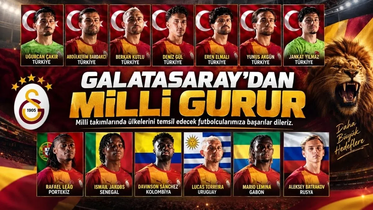 Galatasaray’da Hangi Futbolcular Milli Takıma Gitti? İşte İsim İsim Liste