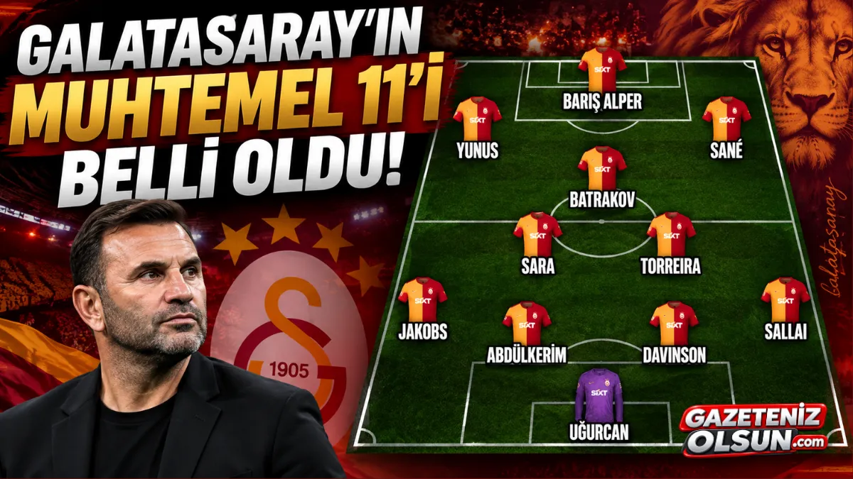 Galatasaray’ın Muhtemel 11’i Belli Oldu! Yeni Transfer Kadroda