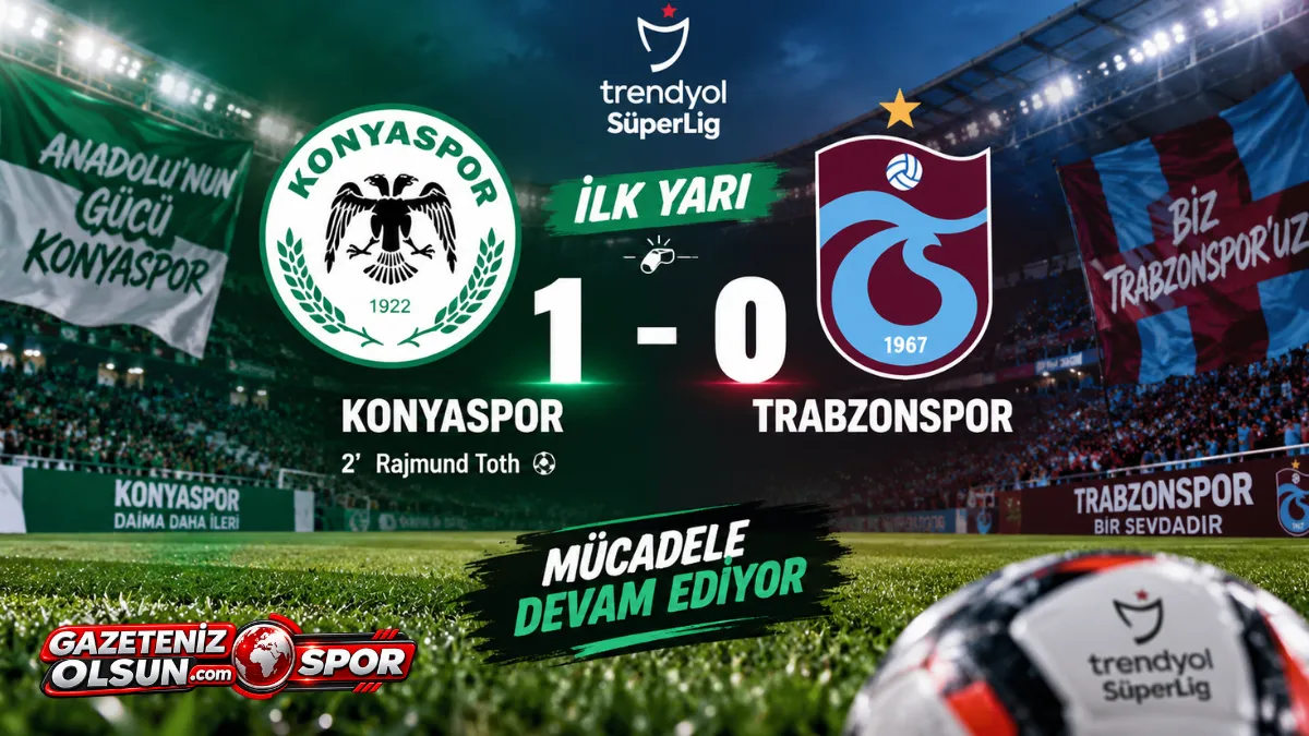 Konyaspor İlk Yarıda Trabzonspor Karşısında Önde!