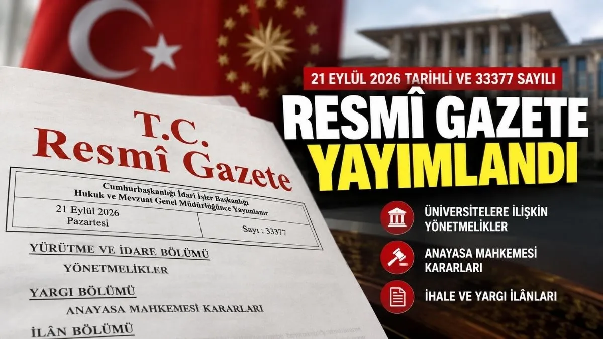 Resmî Gazete’de Bugün: Üniversitelere İlişkin Yeni Yönetmelikler Yayımlandı