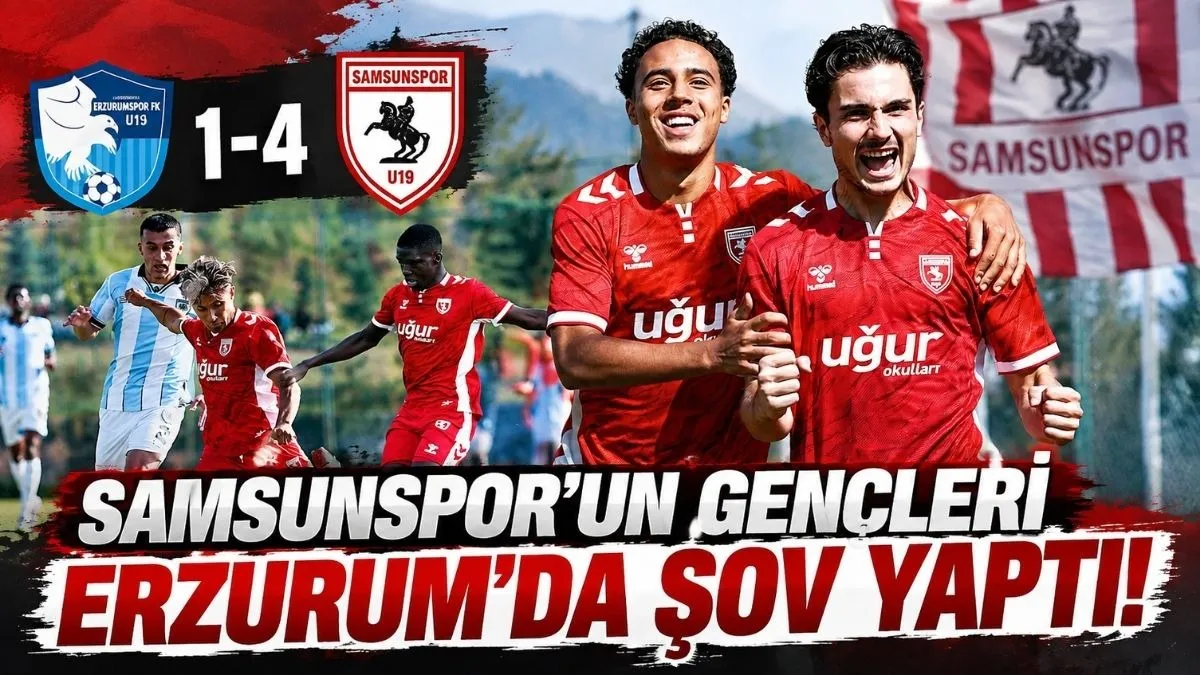 Samsunspor’un Gençleri Erzurum’da Şov Yaptı! Samsunspor Haberleri