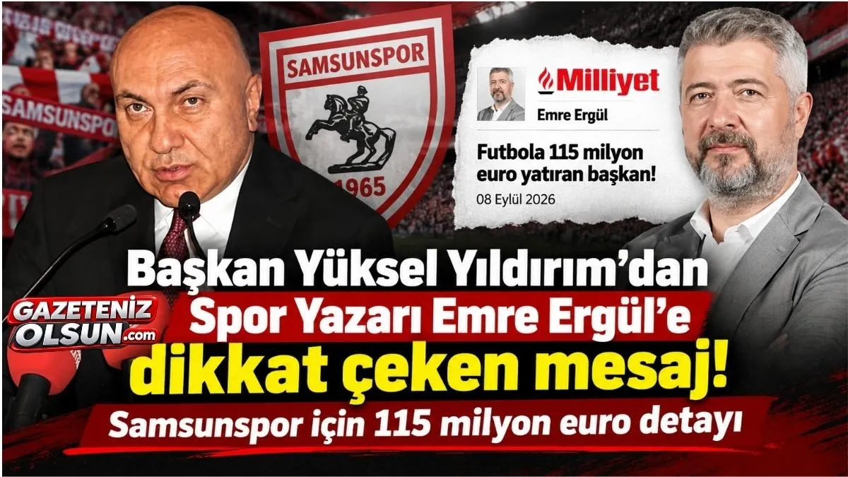 Yüksel Yıldırım’dan net mesaj! Futbolun gerçeklerini yazanlar oldukça çalışmaya devam edeceğiz