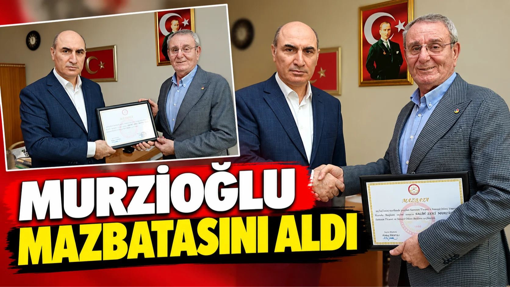 Başkan Murzioğlu Mazbatasını Aldı