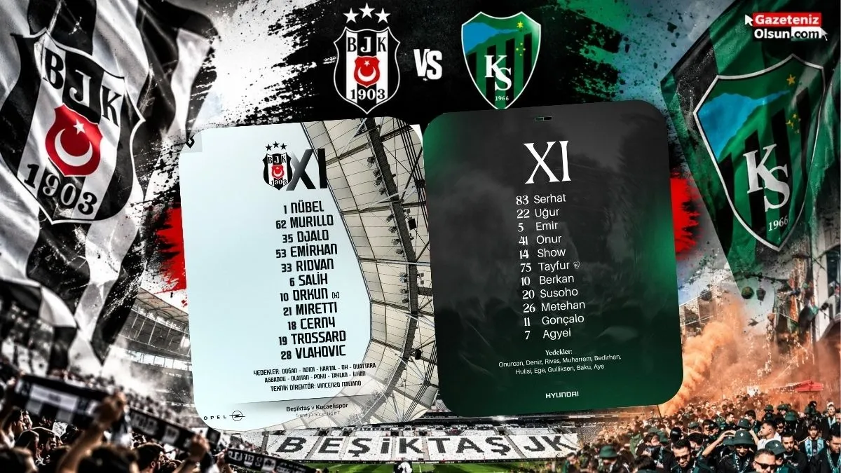 Beşiktaş Kocaelispor Maçı 11’leri Canlı Anlatım izle