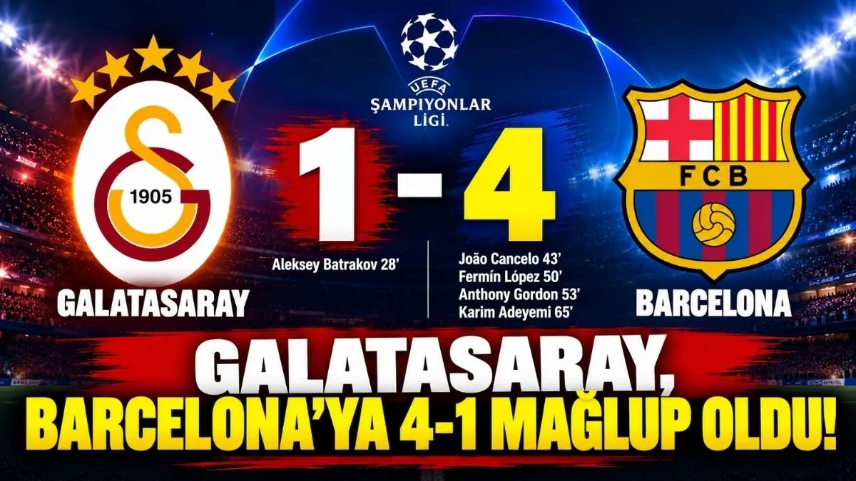 Galatasaray Barcelona maç sonucu, Galatasaray Barcelona maçının golleri izle