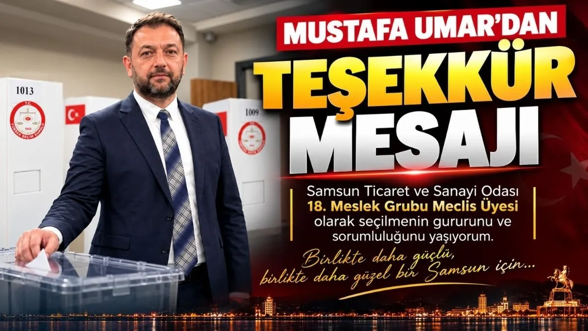 Mustafa Umar’dan Teşekkür Mesajı