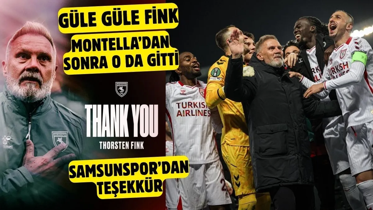 Samsunspor’dan Thorsten Fink’e Veda! Danke, Thorsten