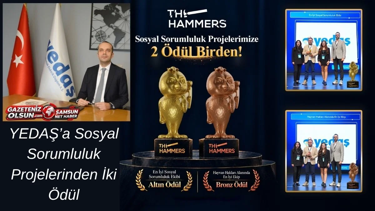 YEDAŞ’a The Hammers Awards’ta İki Ödül - Samsun Haberleri
