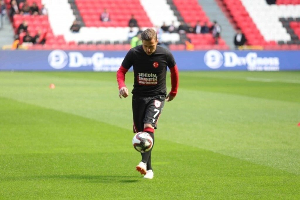 Samsunsporlu futbolculardan asker selamı, Samsunspor İnegölspor maç fotoğrafları