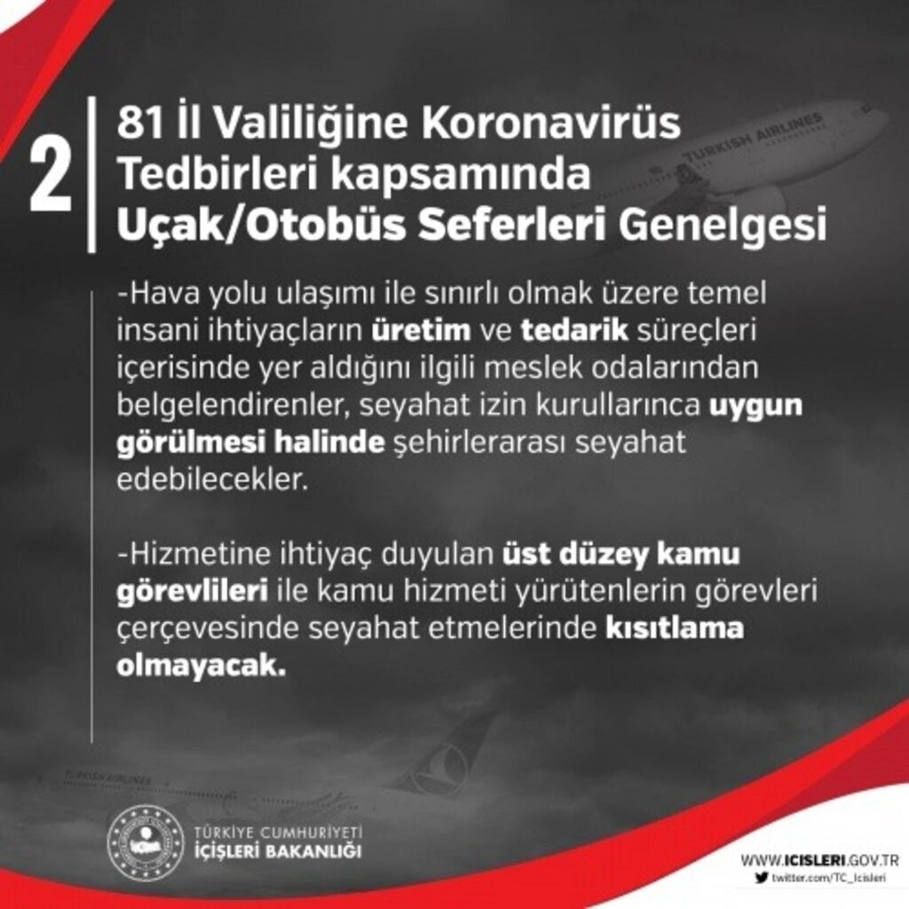 Fabrika çalışanlarını taşıyan servis araçları seyahat kısıtlamasından muaf mı?