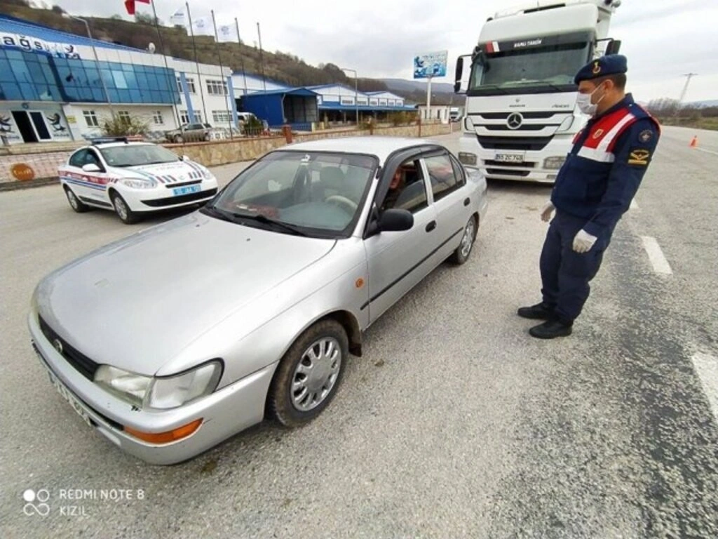 Samsun giriş ve çıkışlarında koronavirüs önlemleri