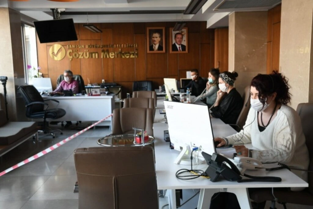 Samsun Büyükşehir Belediyesi ekipleri Sokağa Çıkma Yasağı'nda sahada