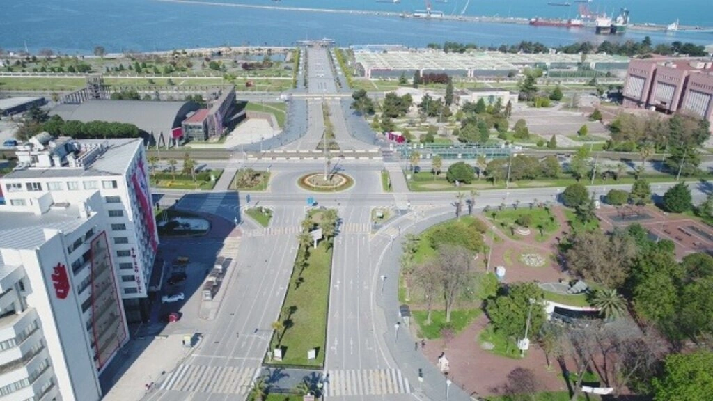 Sokağa çıkma yasağında Samsun fotoğrafları