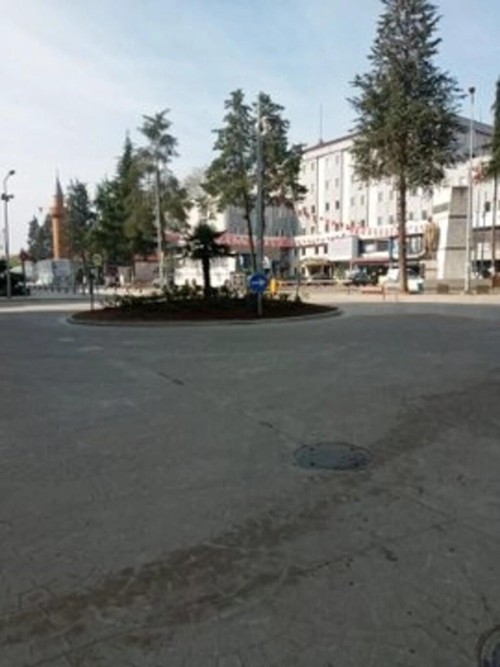 Sokağa çıkma yasağında Samsun sokakları havadan görüntülendi
