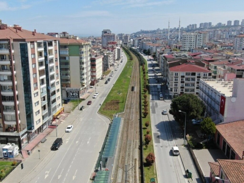Sokağa çıkma yasağında Samsun sokakları havadan görüntülendi