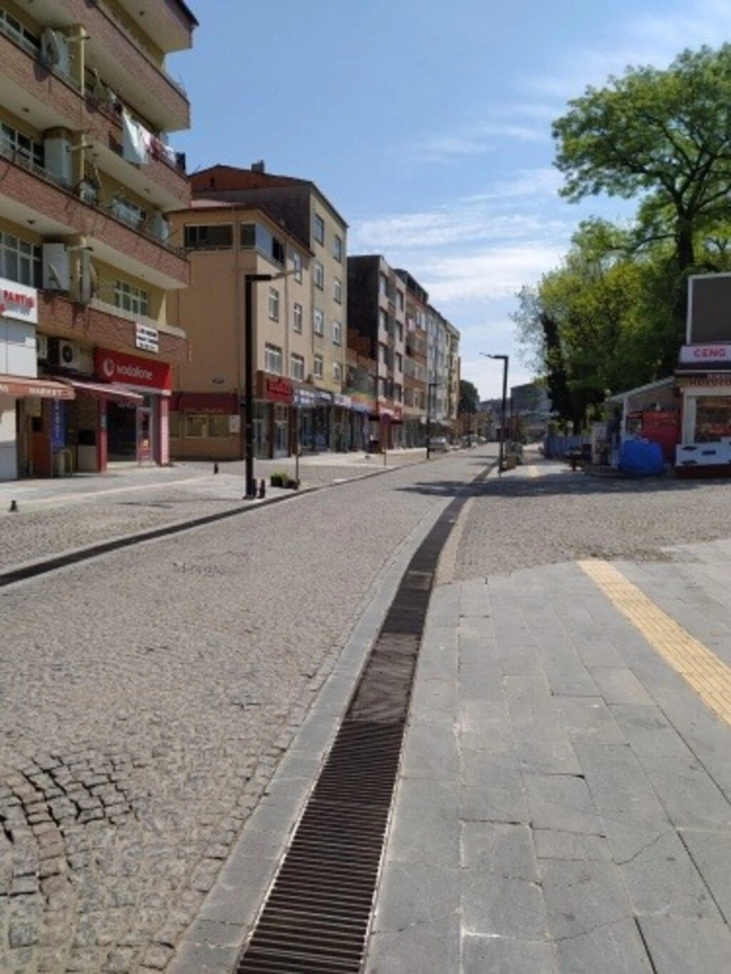 Sokağa çıkma yasağında Samsun sokakları havadan görüntülendi