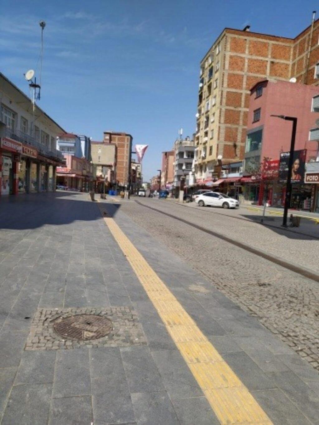 Sokağa çıkma yasağında Samsun sokakları havadan görüntülendi