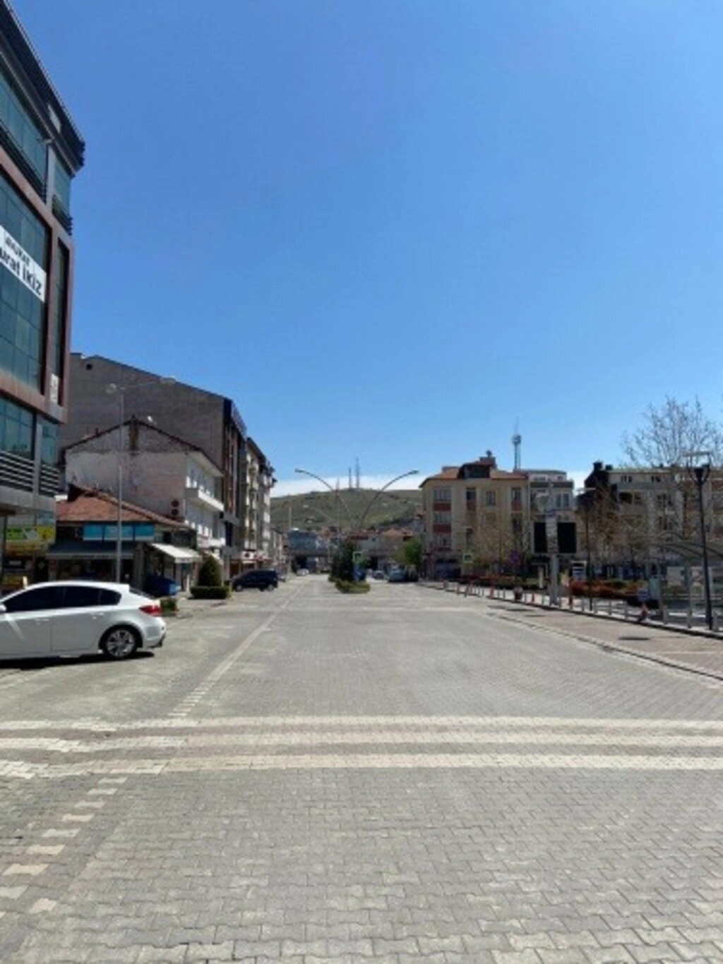 Sokağa çıkma yasağında Samsun sokakları havadan görüntülendi