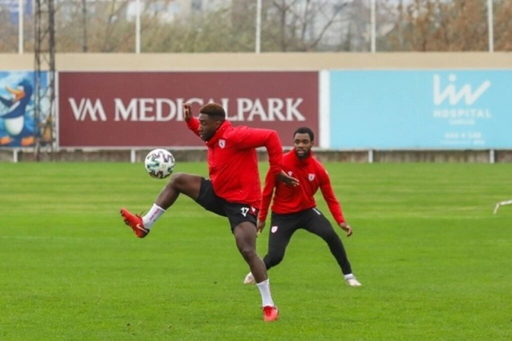 Yılport Samsunspor Şut Çalıştı