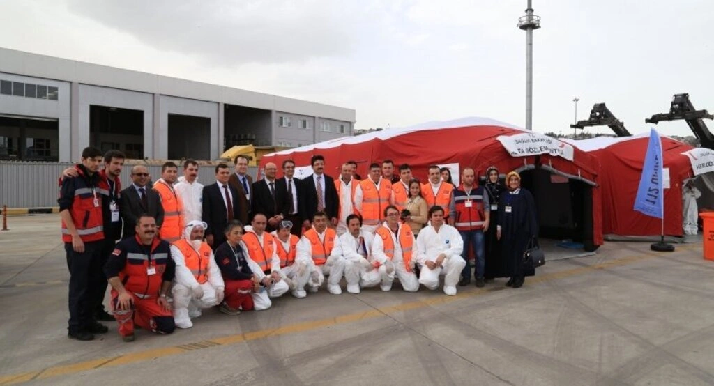 Samsun'da KBRN tatbikatı