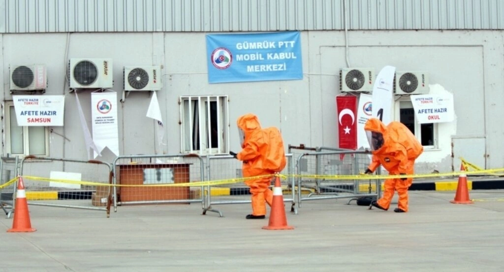 Samsun'da KBRN tatbikatı