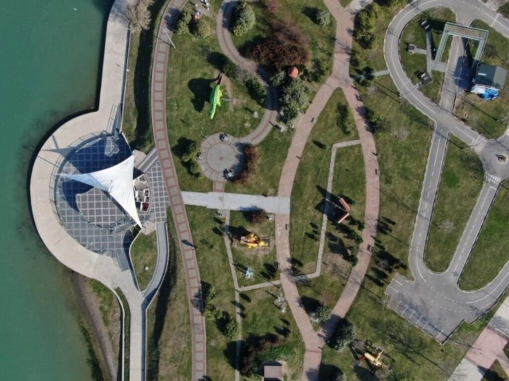 4 günlük kısıtlamada Samsun havadan görüntülendi