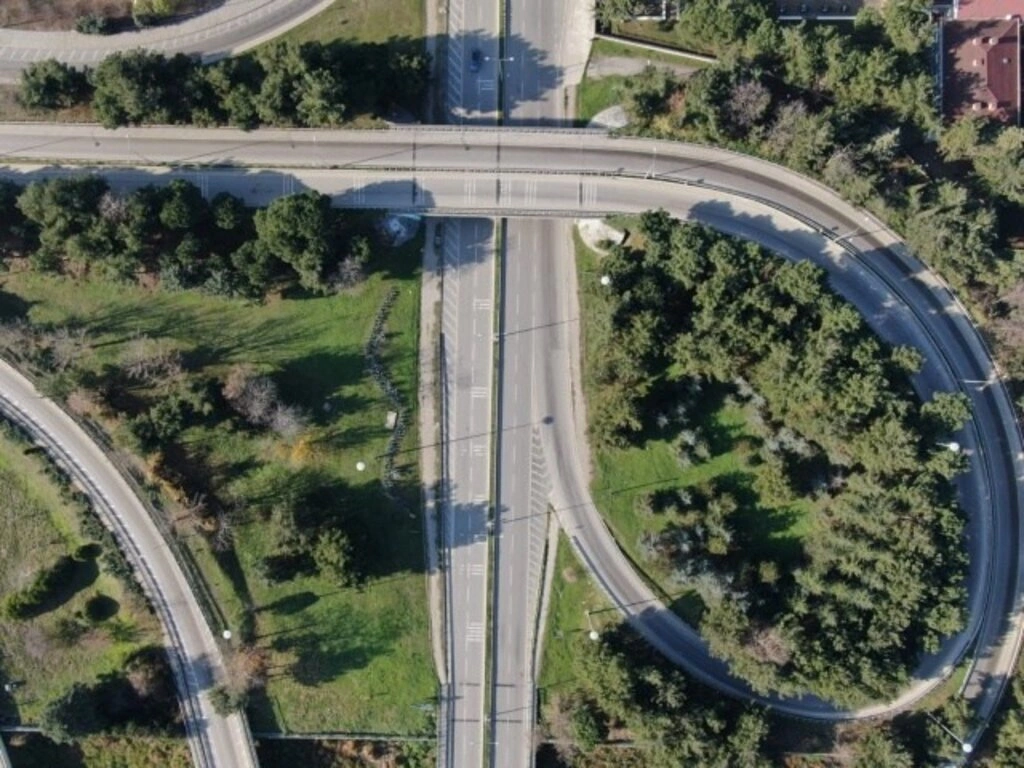 4 günlük kısıtlamada Samsun havadan görüntülendi