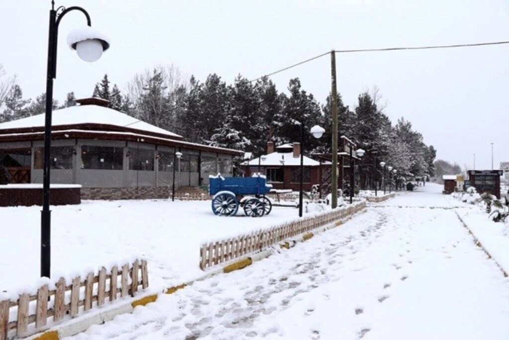 Samsun Kavak'tan kar manzaraları, kartpostallık görüntüler