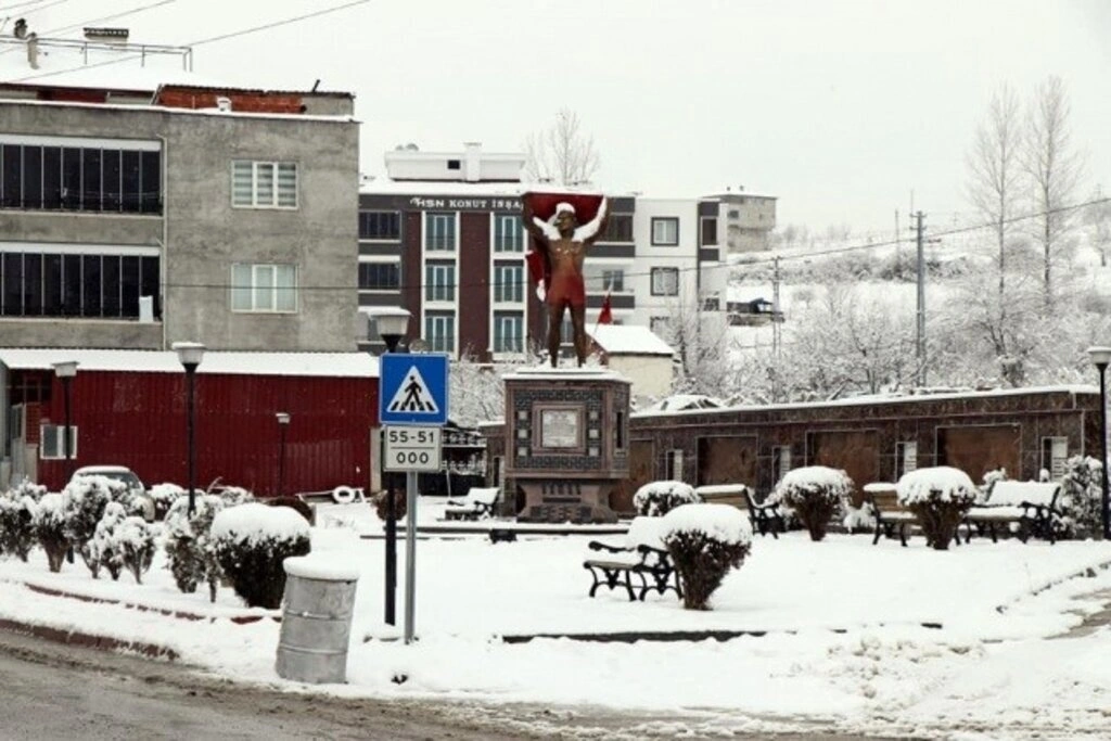 Samsun Kavak'tan kar manzaraları, kartpostallık görüntüler