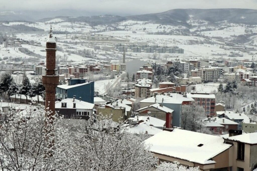 Samsun Kavak'tan kar manzaraları, kartpostallık görüntüler