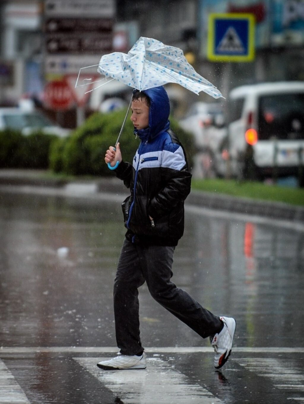 Samsun'da sağanak yağış ve fırtına