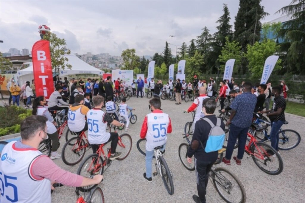 Canik'te Bisiklet Şenliği'ne büyük ilgi